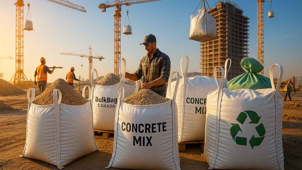 bulk bags for construction gravel storage