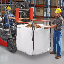 S-22712S: Bulk Bags Skid Lot - Duffle Top, Plain Bottom, 35 x 35 x 35", HOLDS UP TO 3,000 LBS.